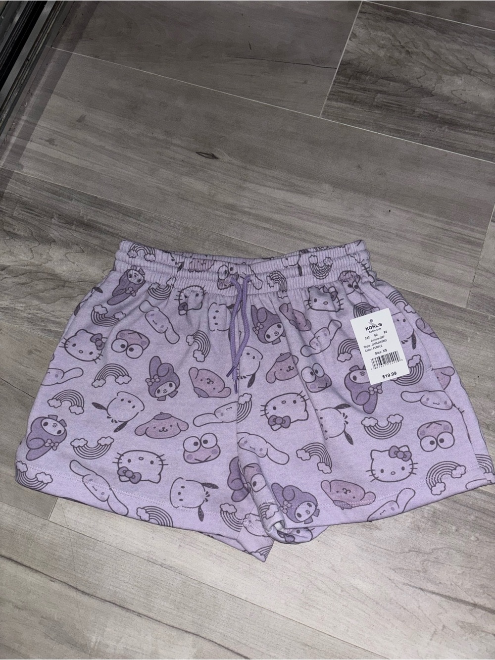 NWT Lavender Sanrio Character Lounge Shorts